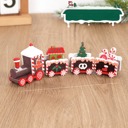 Wooden Christmas Train | Playful Ornament for Festive Decoration 4
