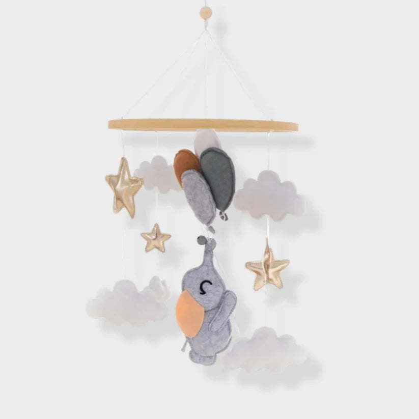 Wooden Crib Mobile | Natural Soothing Shapes for Infants, Best Nursery Mobile 2