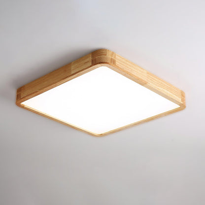 Wooden Geometric Ceiling Light | Adjustable LED with Stylish Design 12