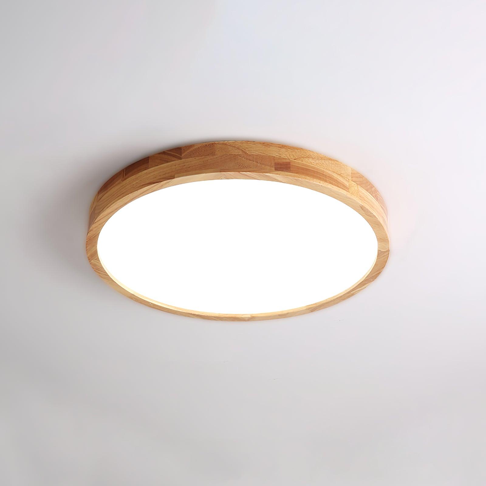 Wooden Geometric Ceiling Light | Adjustable LED with Stylish Design 16