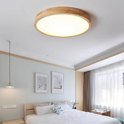 Wooden Geometric Ceiling Light | Adjustable LED with Stylish Design 2