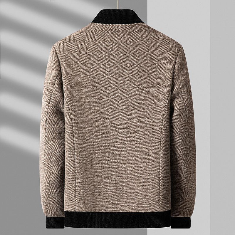 Wool Coat Women | Luxurious Virgin Wool Herringbone Slimline Fit 2