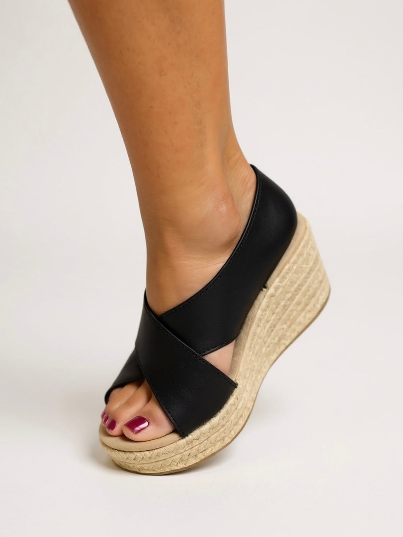 Woven Espadrille Wedge Sandals | Adjustable Ankle Strap for Comfort 3