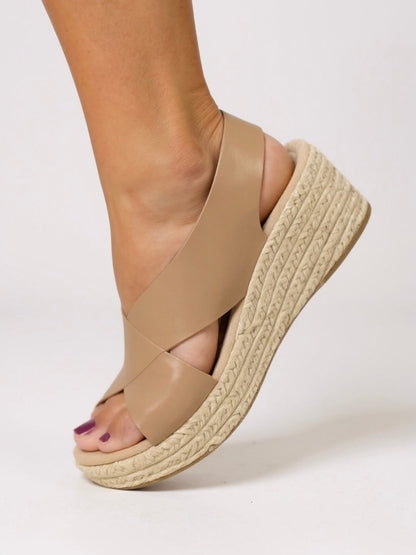 Woven Espadrille Wedge Sandals | Adjustable Ankle Strap for Comfort 5