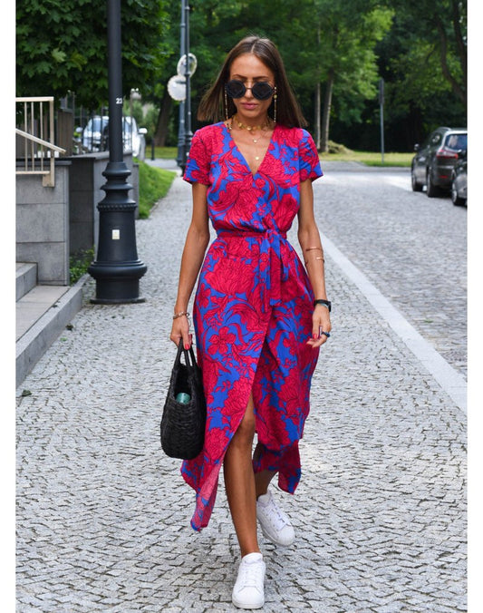 Wrap Dress | Flattering Silhouette with Stylish Print for Versatile Wear 0