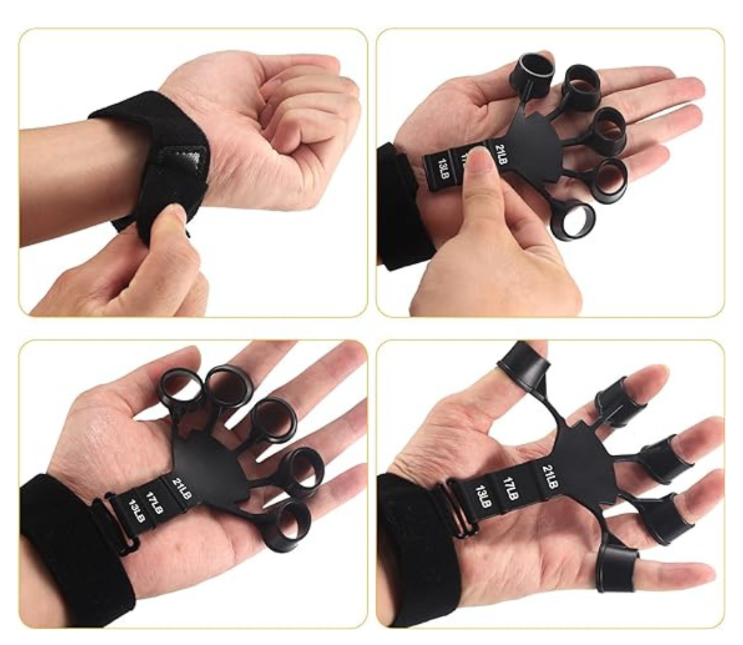 Wrist Trainer | Adjustable Silicone Strength Tool for Finger and Wrist Flexibility 2