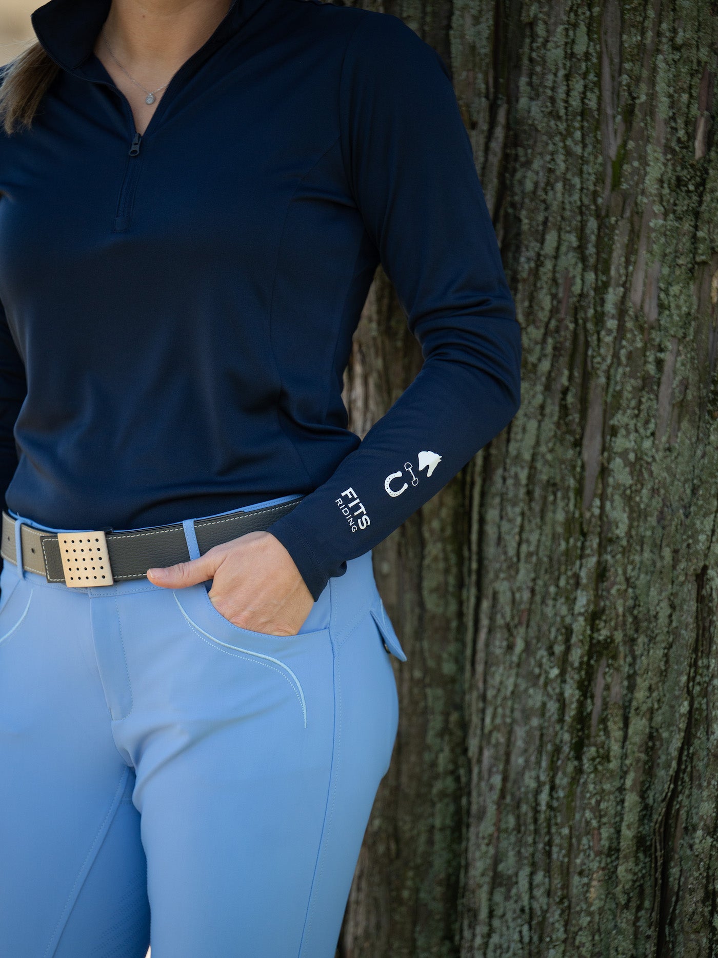 FITS Trio Graphic 1/4 Zip Long Sleeve