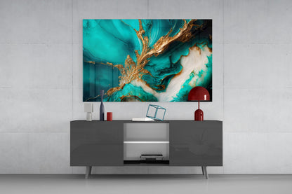 Arte abstracto en vidrio para pared