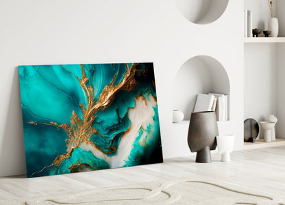 Arte abstracto en vidrio para pared