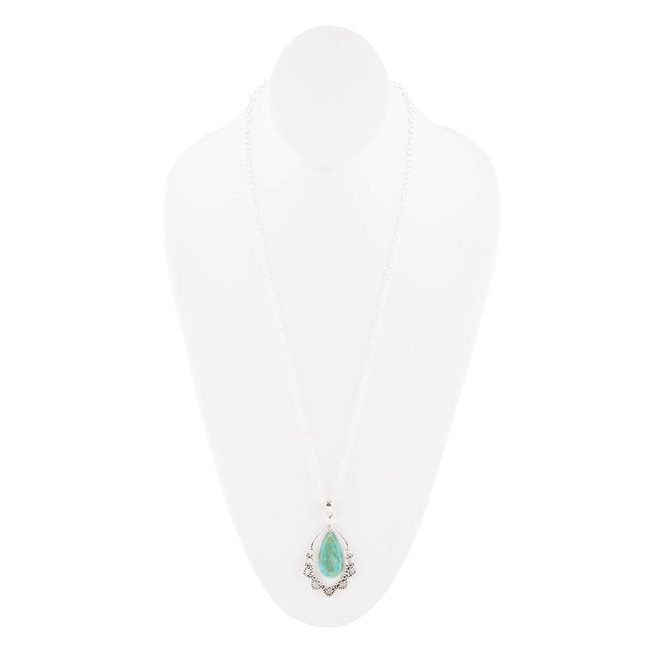 Collana in pizzo turchese e argento sterling