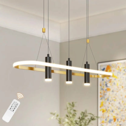 Aluminium köksö hängande lampor med 4 LED-lampor