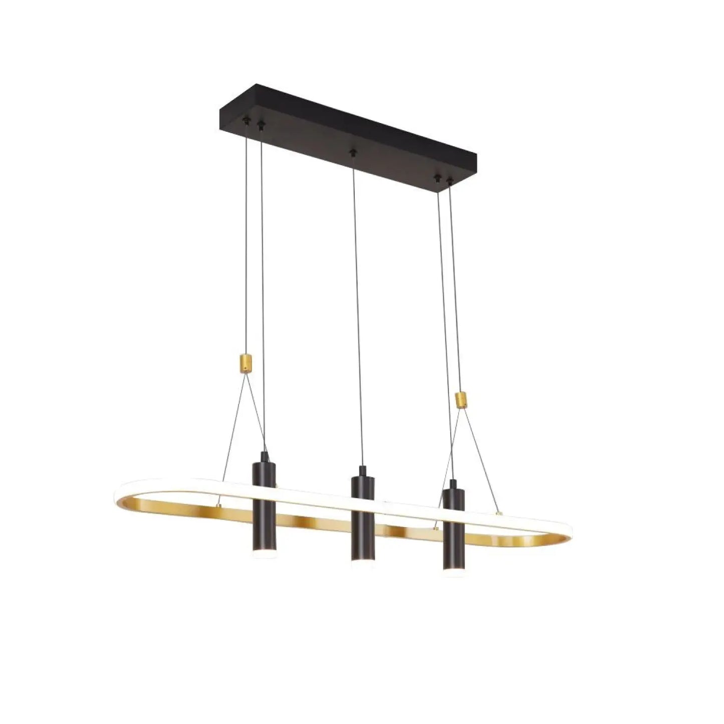 Aluminium köksö hängande lampor med 4 LED-lampor