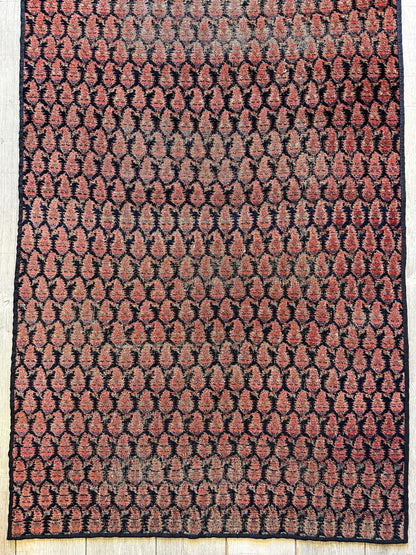Antique All Over Paisley Kurdish Afshar Fragment Runner 3’3” x 7’7”