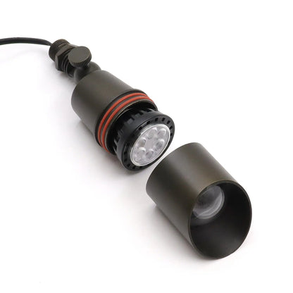 Antik brons mässingsljusarmatur med MR16-bas och 72" kabel