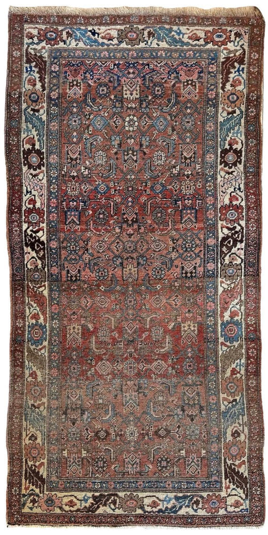 Antique Late 19th Century Persian Kurdish Gholtogh Rug 4 x 7