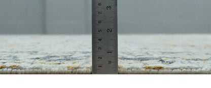 Antique look Aqua, Gold and Charcoal Hand Knotted Carved Texture Traditional Oriental Oushak 8x10 wool Area Rug