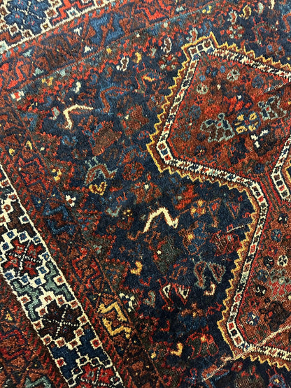 Tapis tribal antique persan Khamseh 4' x 5'10"