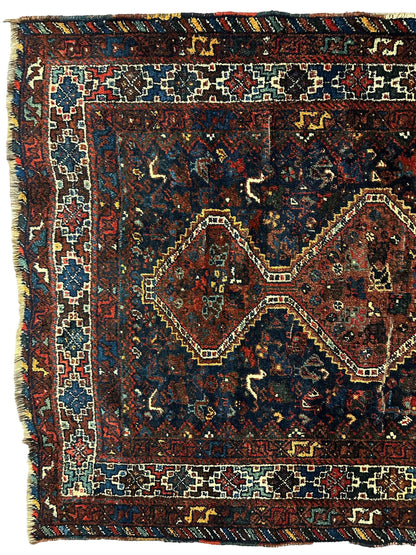 Tapis tribal antique persan Khamseh 4' x 5'10"