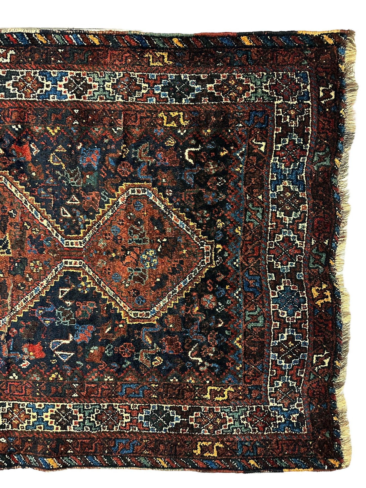 Tapis tribal antique persan Khamseh 4' x 5'10"