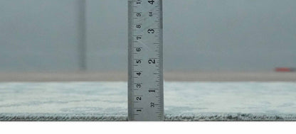 Antique Style Ivory and Charcoal Hand Knotted Traditional Oushak 2x4 wool Bedside Rug