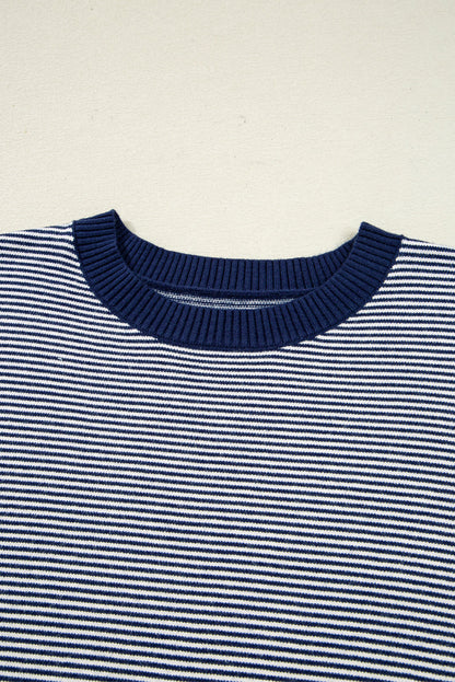 Sweter tunika Reese Stripe Dolman oversize