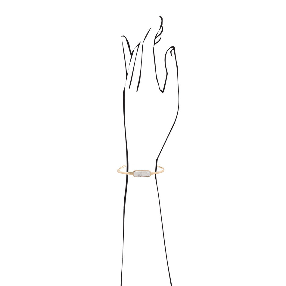 Braccialetto Bianco in Howlite Back to Basics