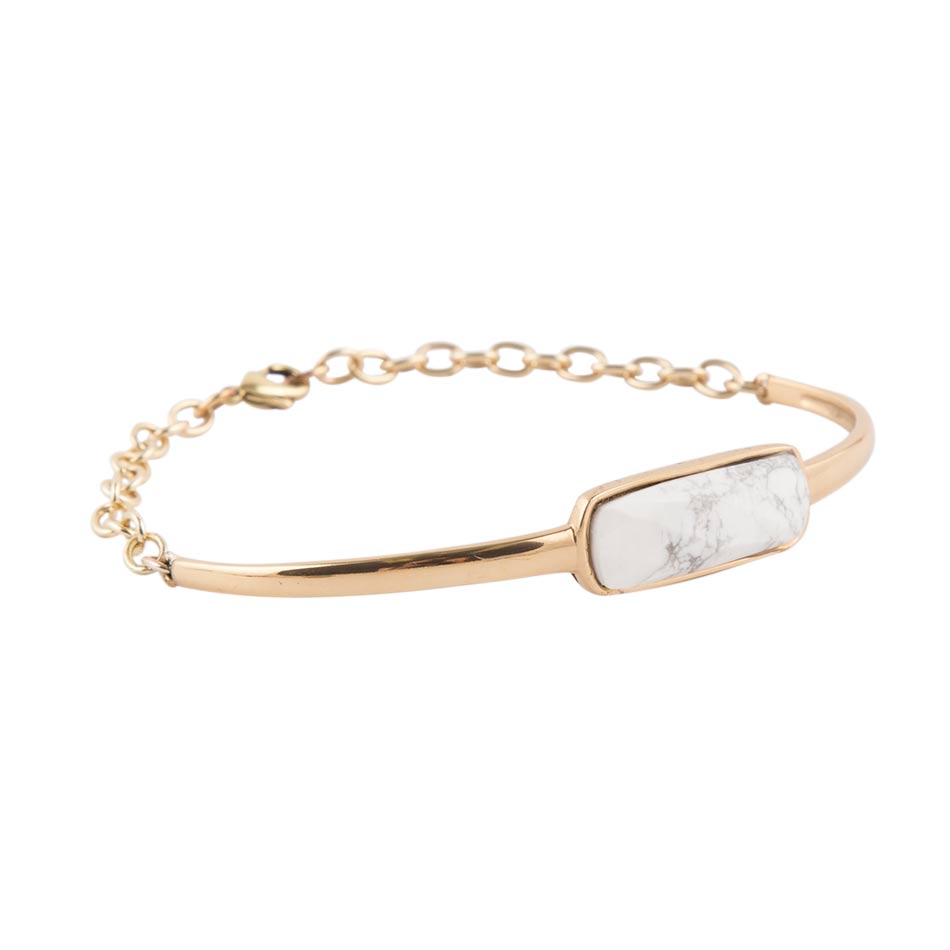 Braccialetto Bianco in Howlite Back to Basics