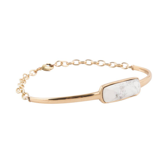 Braccialetto Bianco in Howlite Back to Basics