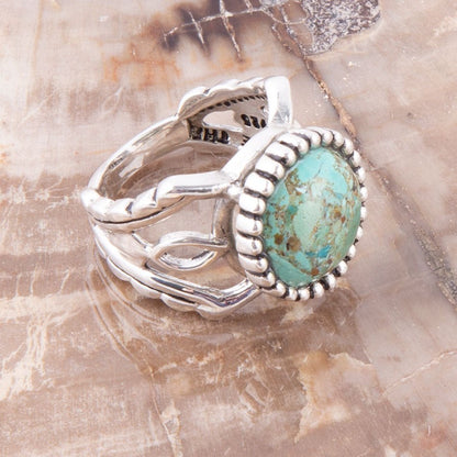 Blessing Blau Türkis und Sterlingsilber Ring