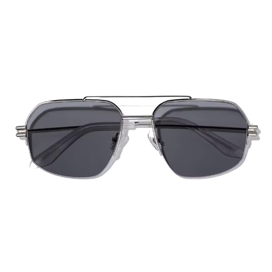 Lunettes de soleil aviateur noires audacieuses