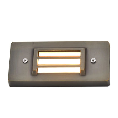Mässingsgaller Stegljus 2W 2700K LED-belysning för utomhustrappor