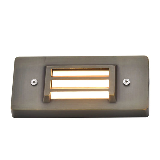 Mässingsgaller Stegljus 2W 2700K LED-belysning för utomhustrappor