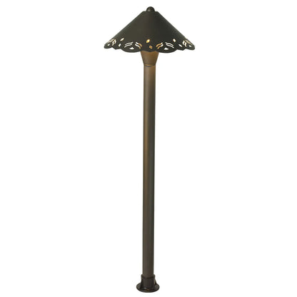Utomhus landskapslampa med urholkat design, G4-sockel och 72" sladd