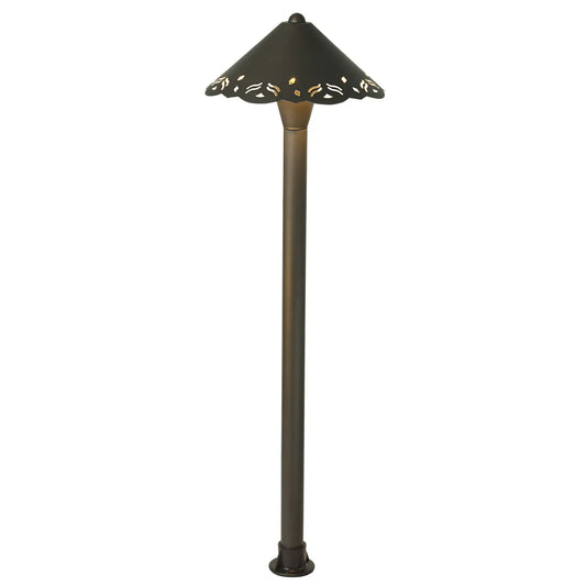 Utomhus landskapslampa med urholkat design, G4-sockel och 72" sladd
