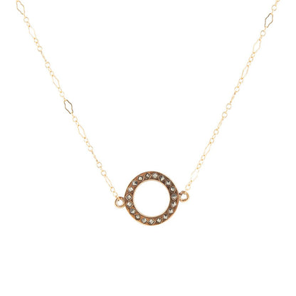 Collana in bronzo con marcasite