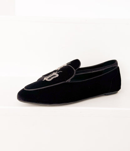 Baleriny Butterfly Velvet w kolorze czarnym