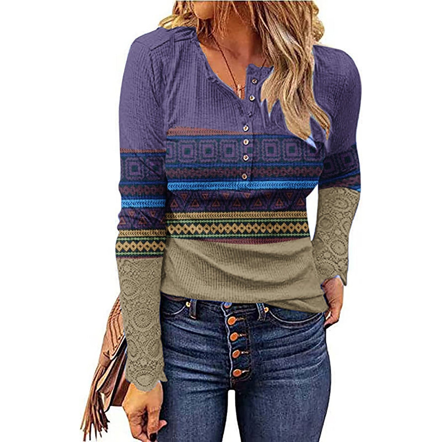 Desert Sunset Cowgirl Knit Top