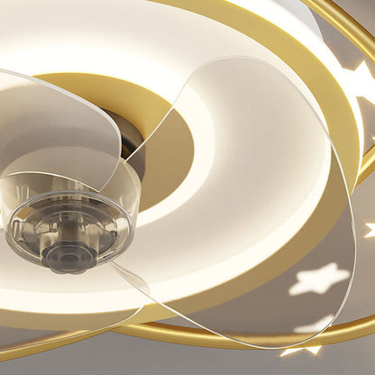 أضواء LED ديكور غرفة نوم نوردية لمروحة سقف الغرفة، مصباح مروحة سقف لمطعم وغرفة طعام، مراوح سقف مع أضواء وتحكم عن بُعد.