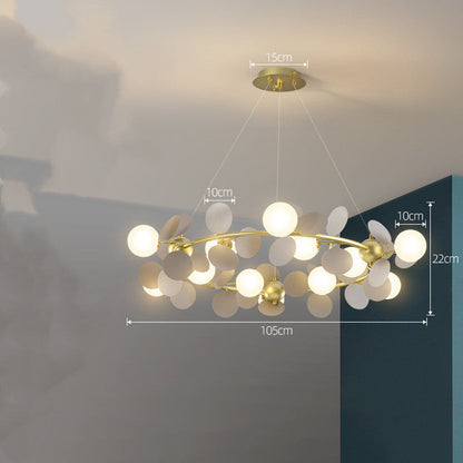 Nordický lustr moderní minimalistické osvětlení obývacího pokoje a ložnice