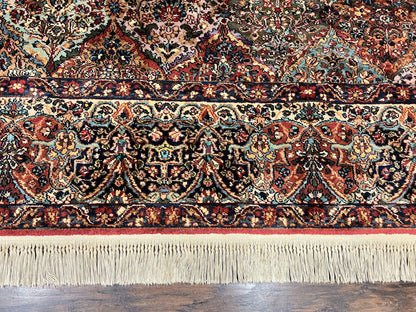 Karastan Multicolor Panel Kirman Rug #717, Wool Karastan Rug 12 x 16, Extra Large Karastan Area Rug, Original Karastan Collection 700 Series