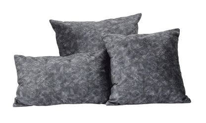 Charcoal Square and Lumbar Luxury Velvet Pillow | TRDPL03