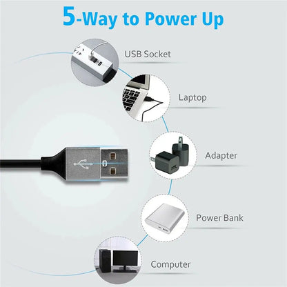 Clip-On skärmljusramp med USB-strömförsörjning och 3 färglägen