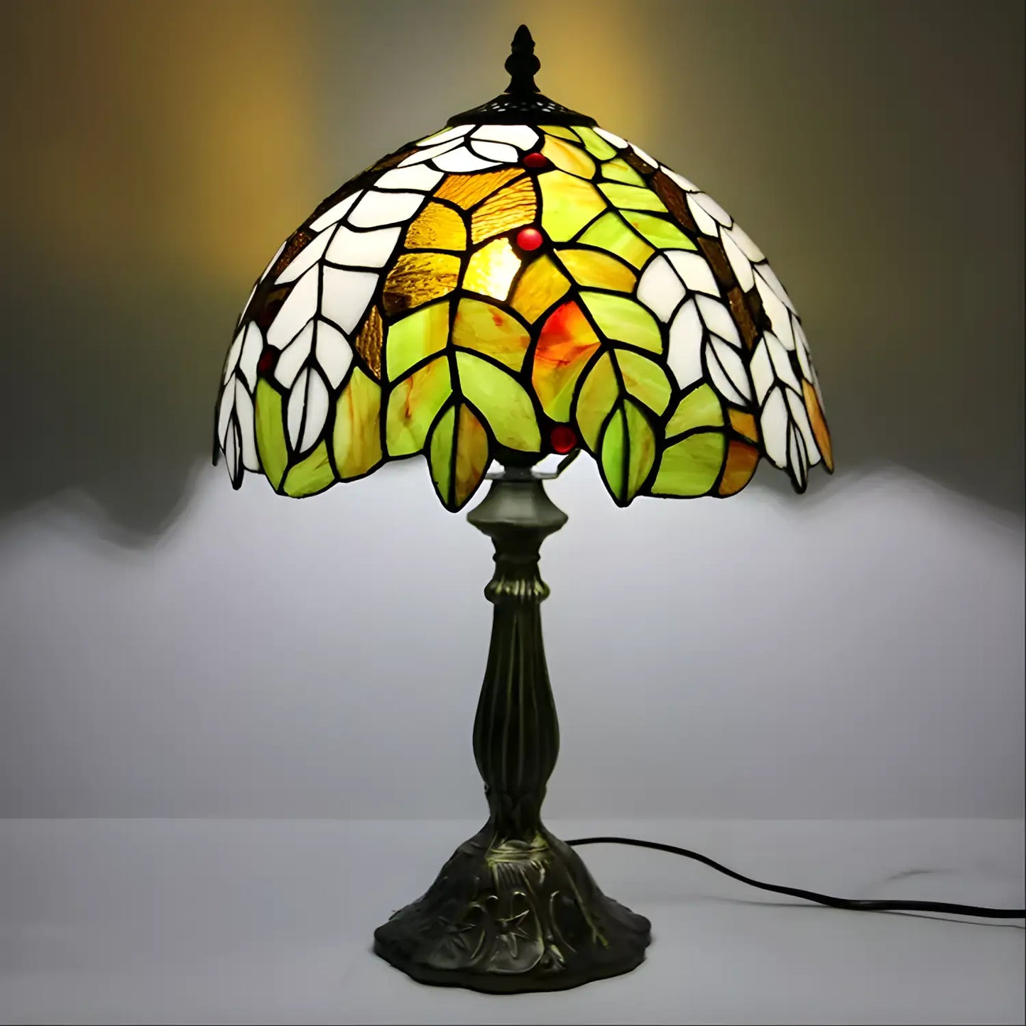 Färgglad Druv Tiffany-lampa | Bordslampa