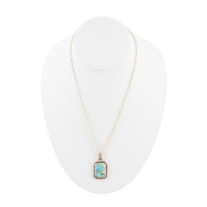 Collana con pendente in turchese autentico Credence