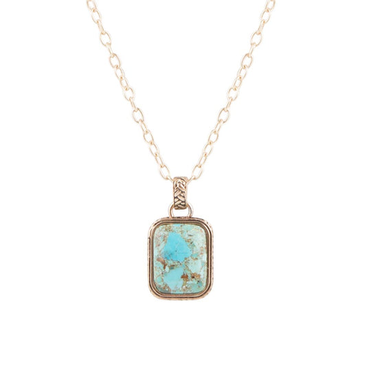 Collana con pendente in turchese autentico Credence