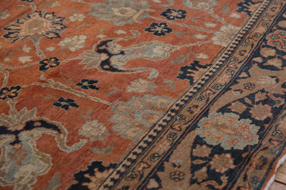 9x12.5 Vintage Tabriz Carpet