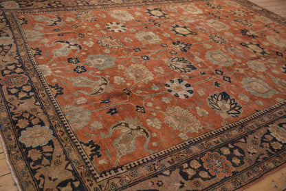 9x12.5 Vintage Tabriz Carpet