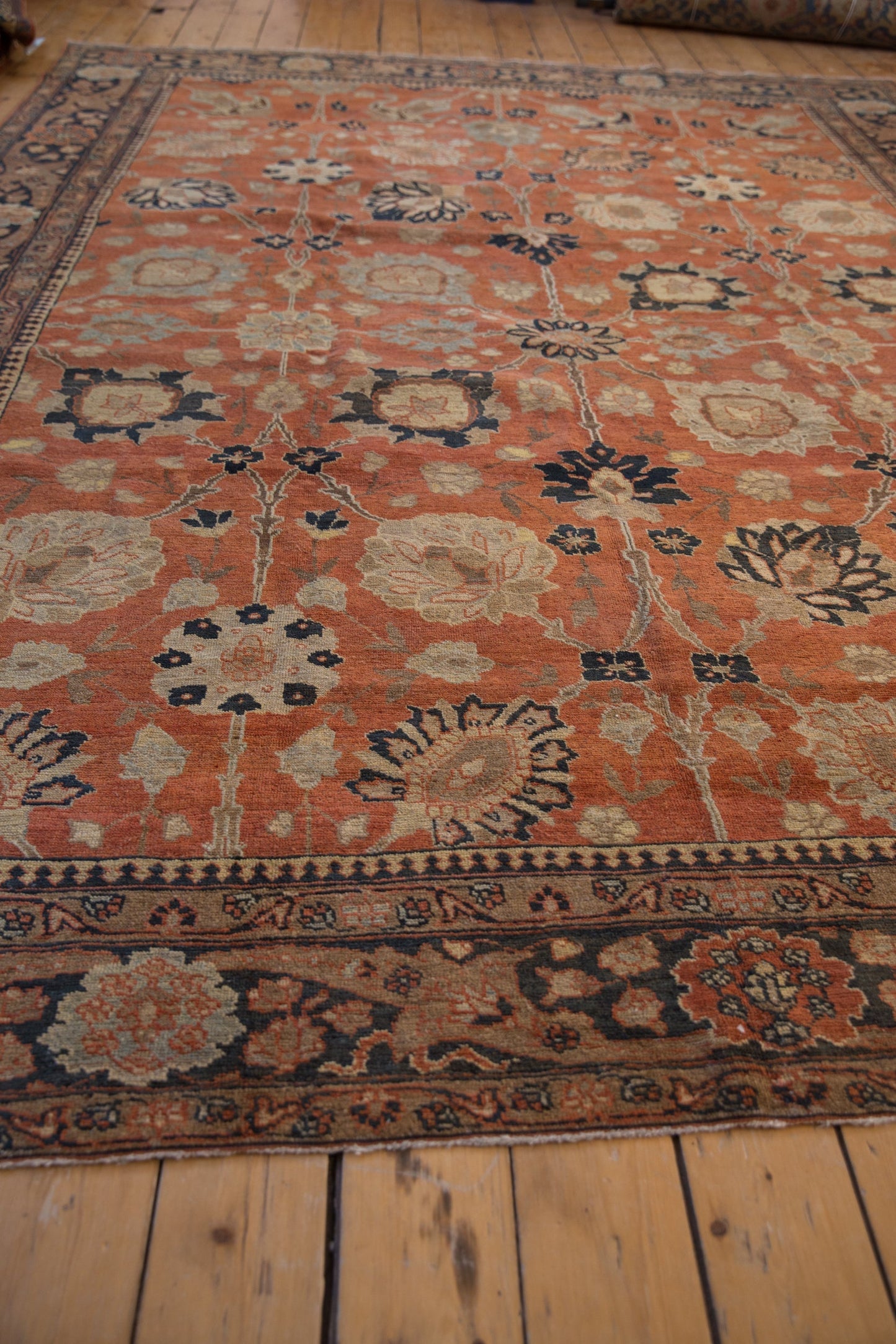 9x12.5 Vintage Tabriz Carpet