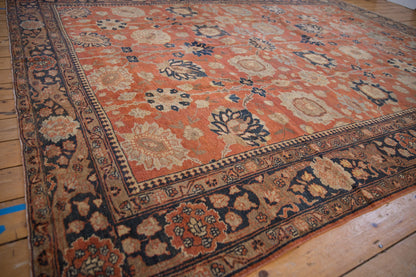 9x12.5 Vintage Tabriz Carpet