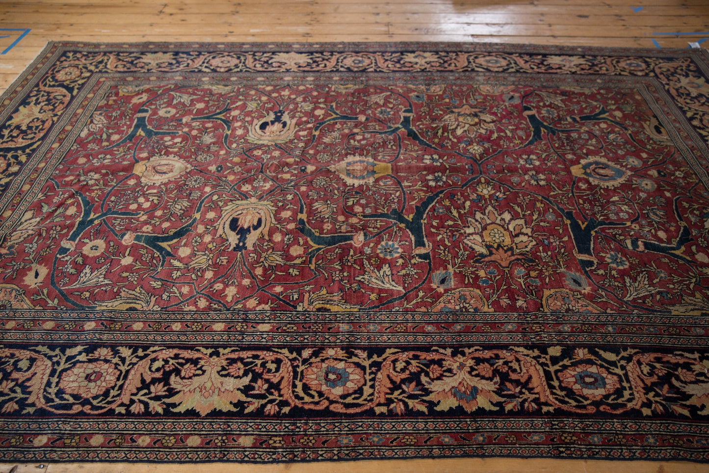 7x10.5 Antique Fine Tabriz Carpet